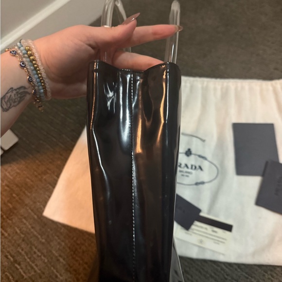 Authentic Prada Limited Edition Patent Leather Runway Bag GUC - Picture 9 of 13